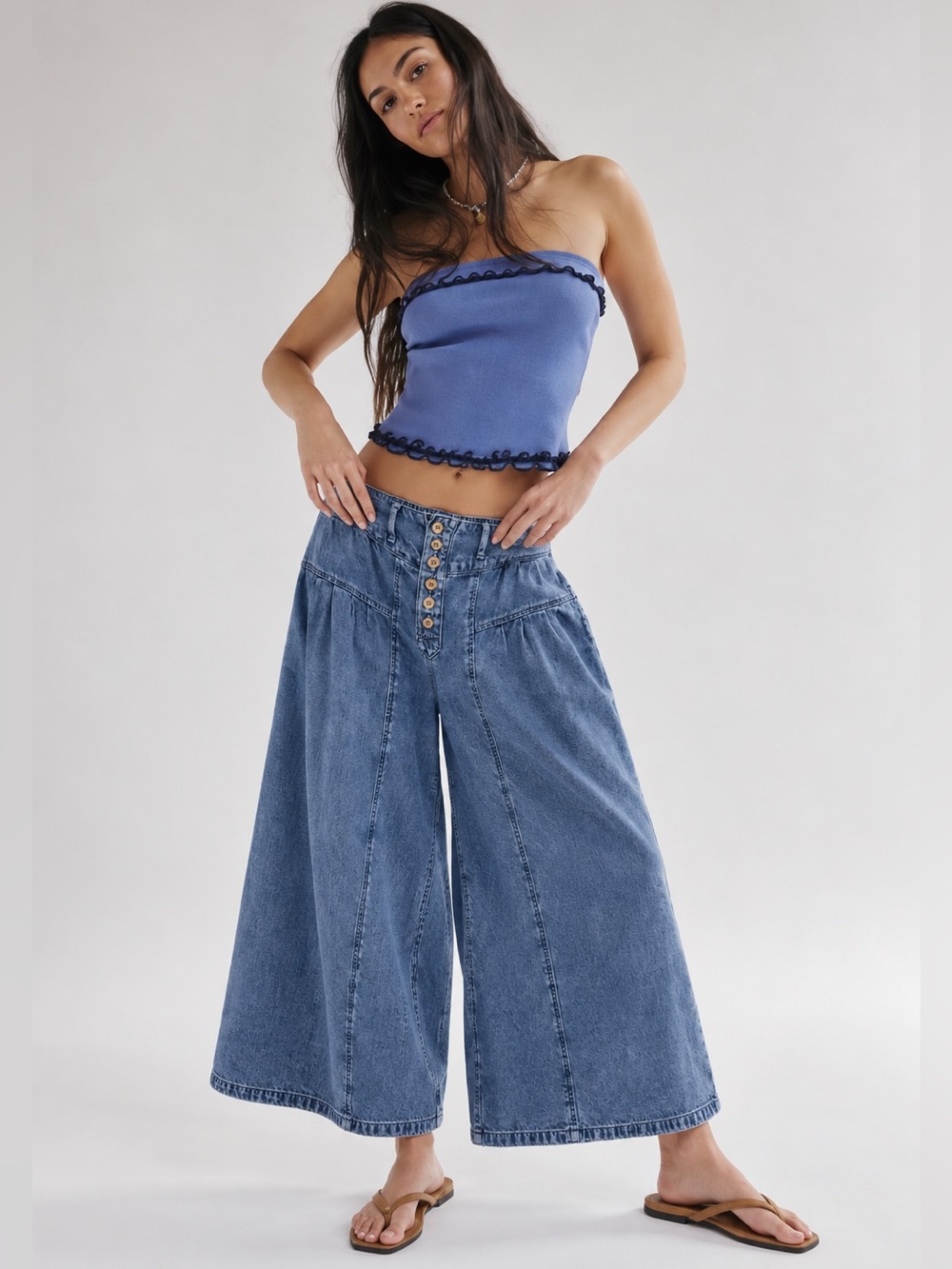 Free People We The Free Blossom Pull On Jeans